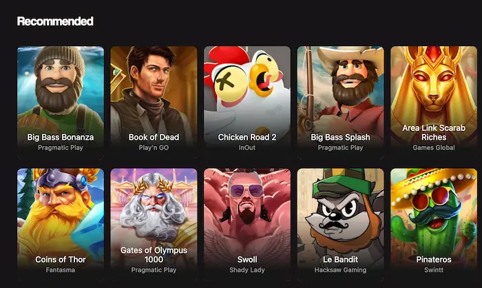 BetNinja Casino games